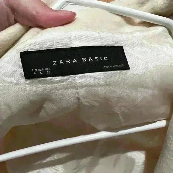 Zara Womens White Peacoat Size Medium - Picture 6 of 14